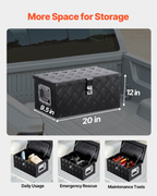 Caja de herramientas de aluminio resistente para caja | VEVOR
