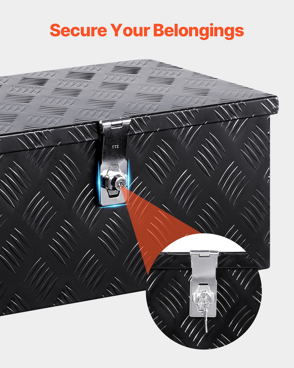 Caja de herramientas de aluminio resistente para caja | VEVOR