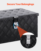 Caja de herramientas de aluminio resistente para caja | VEVOR