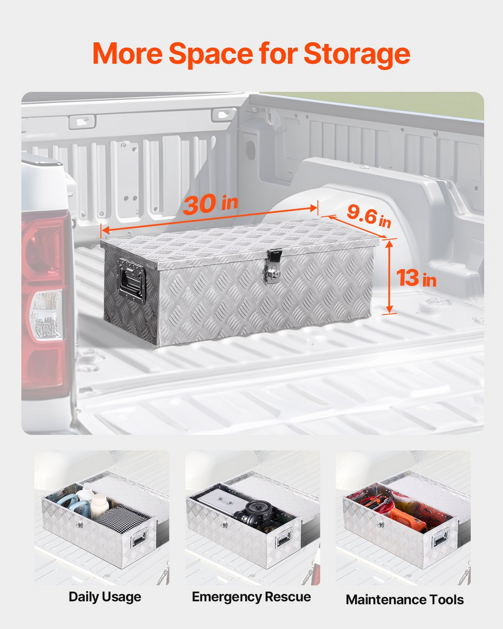 Caja de herramientas de aluminio resistente para caja LCZXGJX301 | VEVOR