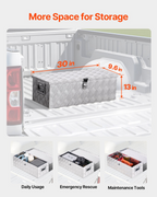 Caja de herramientas de aluminio resistente para caja LCZXGJX301 | VEVOR