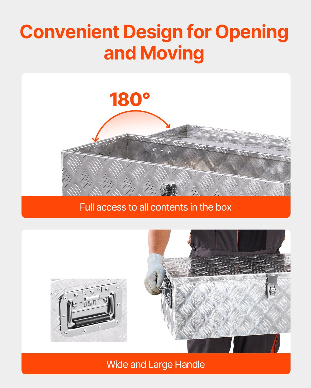 Caja de herramientas de aluminio resistente para caja LCZXGJX301 | VEVOR