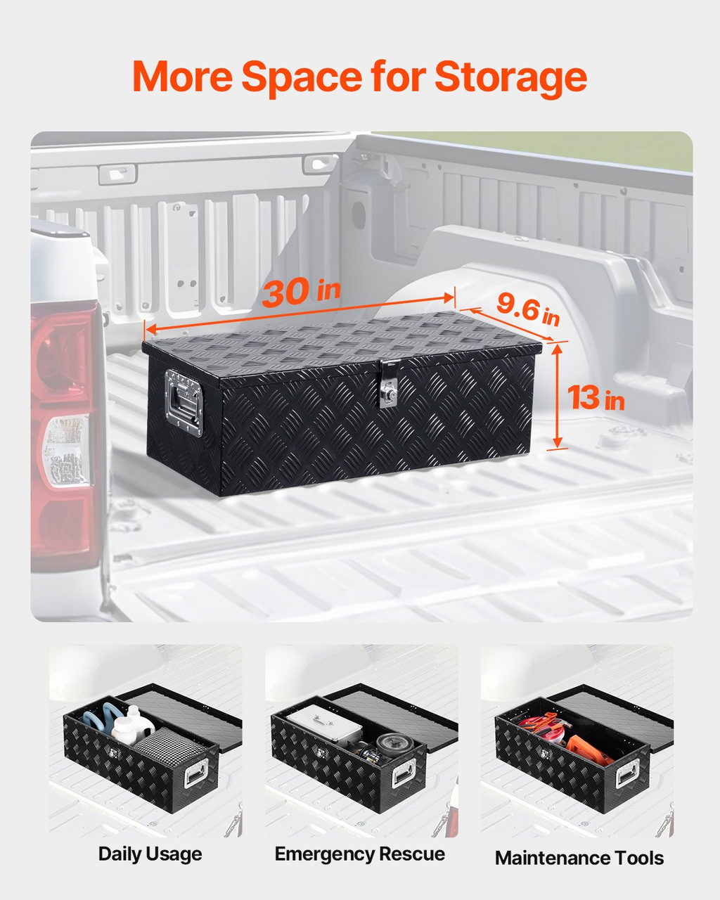 Caja de herramientas de aluminio resistente para caja LCZXGJX301 | VEVOR
