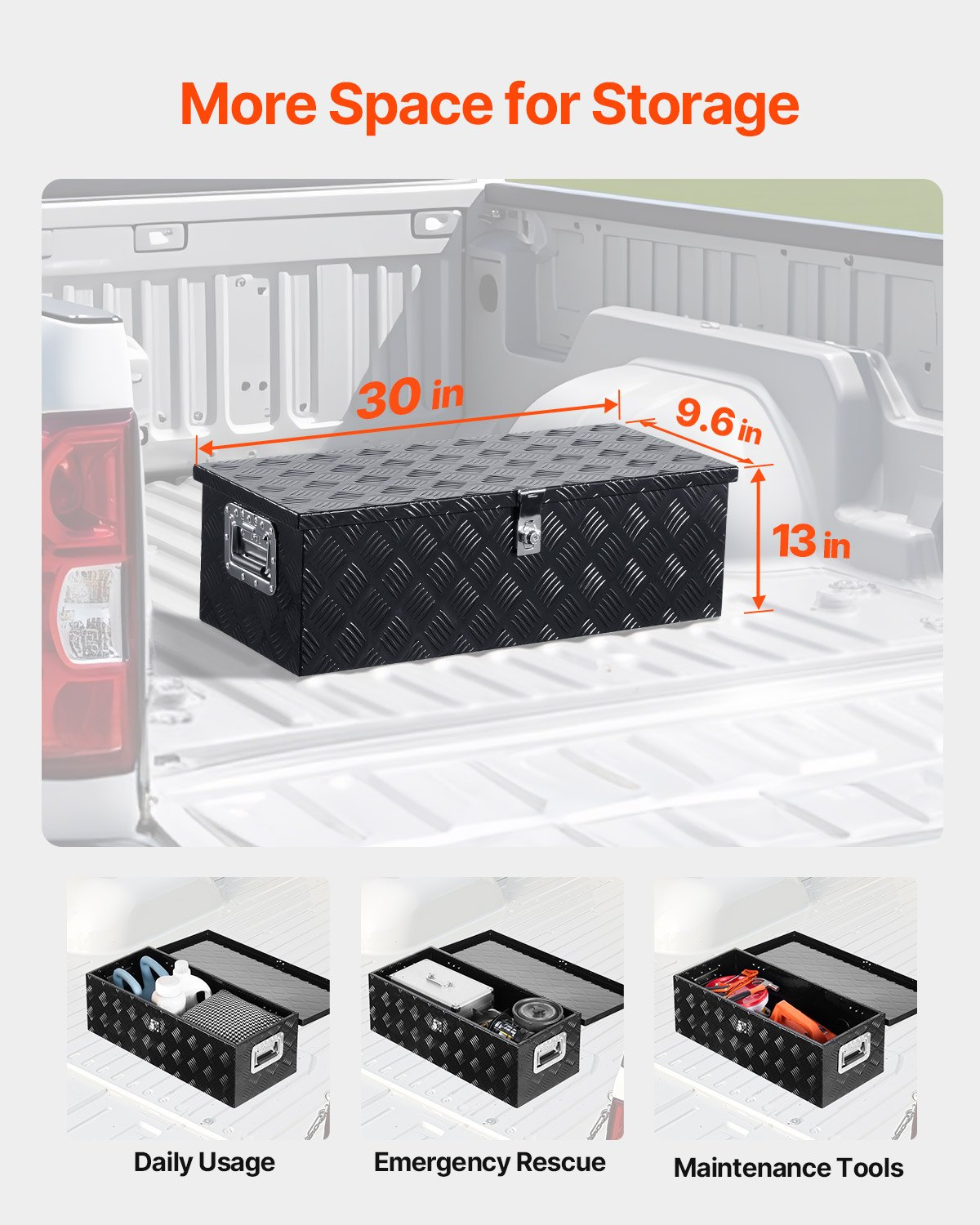 Caja de herramientas de aluminio resistente para caja LCZXGJX301 | VEVOR