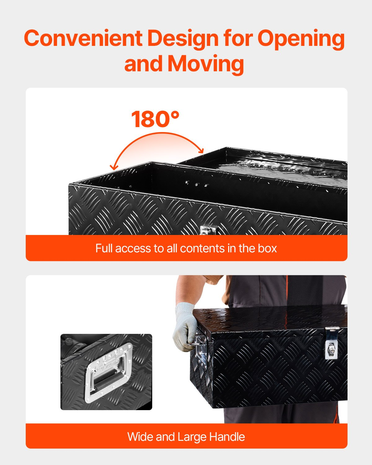Caja de herramientas de aluminio resistente para caja LCZXGJX301 | VEVOR