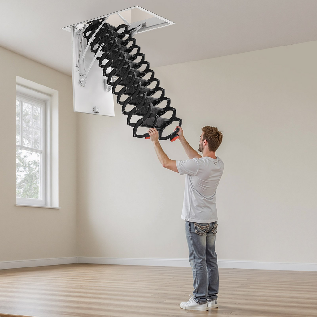 Escalera de ático, capacidad de 299, 4 kg (660 lb), 70 cm