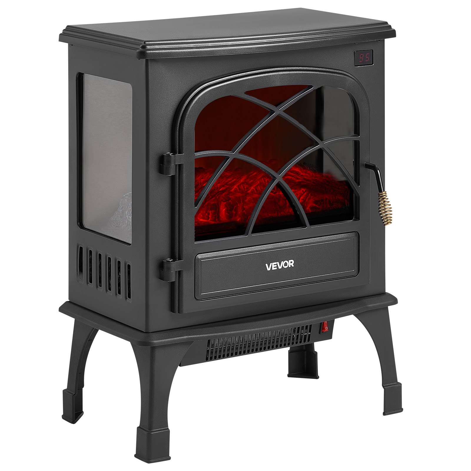 Chimenea eléctrica portátil independiente de 65 cm | VEVOR