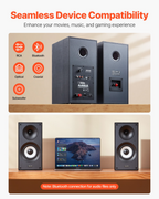 Altavoces de estantería autoamplificados, 25 W x | VEVOR