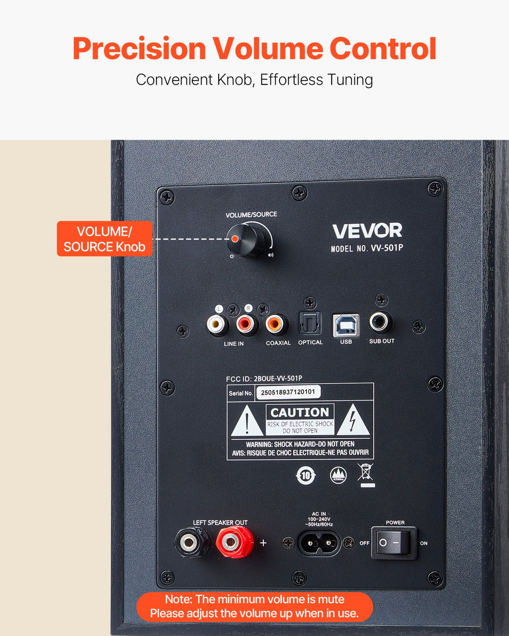 Altavoces de estantería autoamplificados, 25 W x | VEVOR