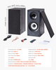 Altavoces de estantería autoamplificados, 25 W x
