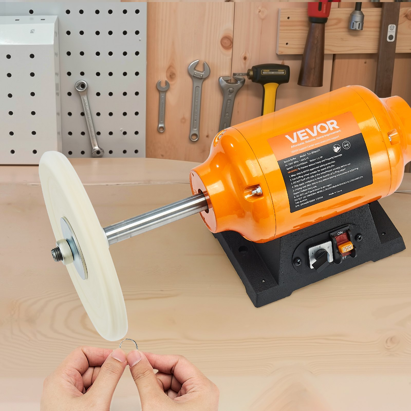 Pulidora de sobremesa de 1/2 HP | VEVOR