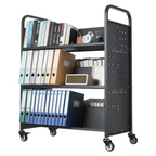 Carro de biblioteca rodante, capacidad de 150 kg, 122 cm | VEVOR