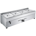 Mesa de vapor comercial de 4 bandejas para propano | VEVOR