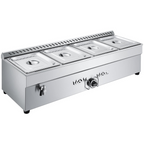 Mesa de vapor comercial de 4 bandejas para propano | VEVOR