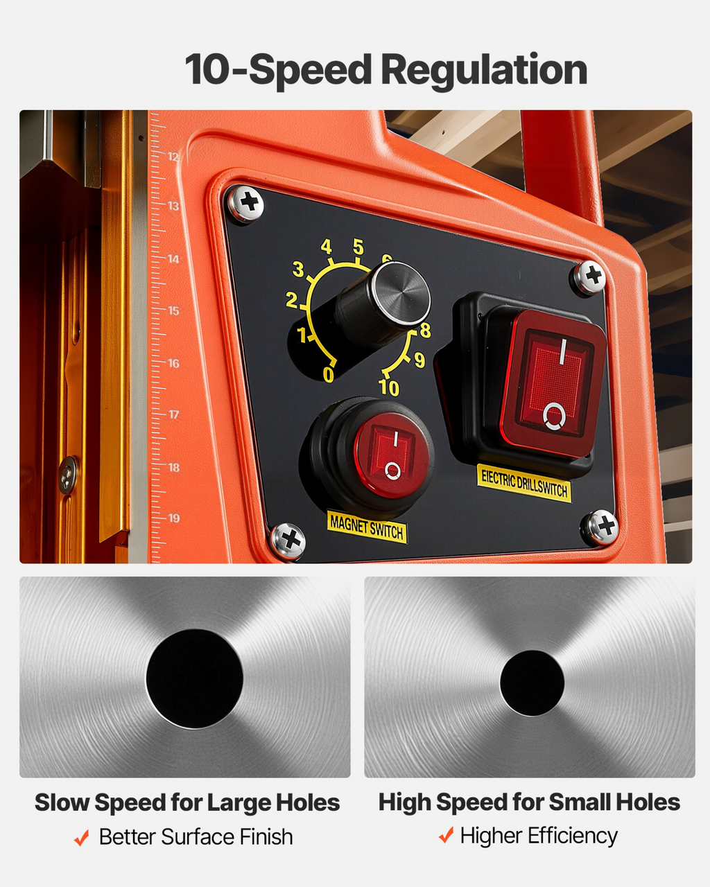 Taladro magnético, 1400 W | VEVOR