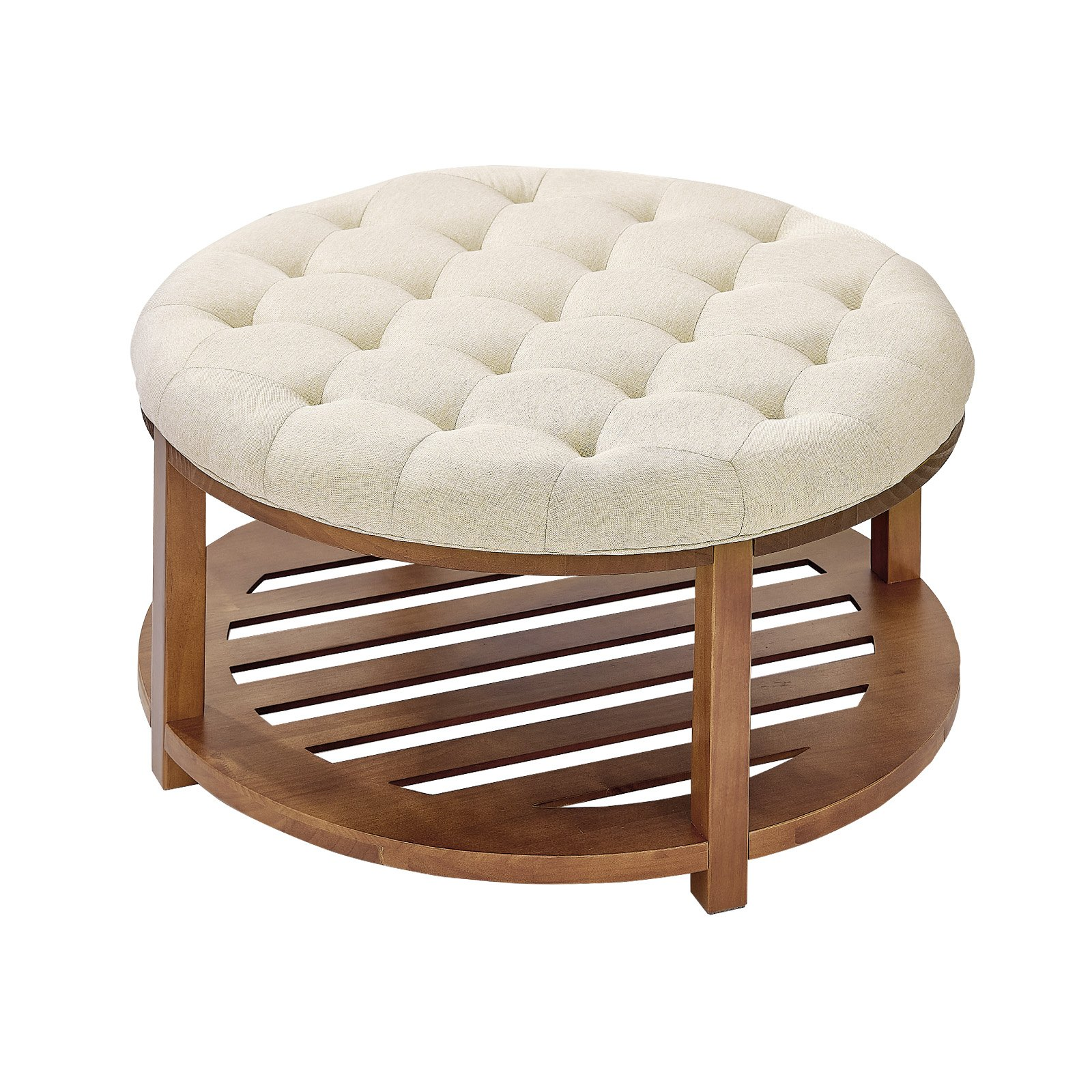 Mesa de centro otomana redonda grande | VEVOR