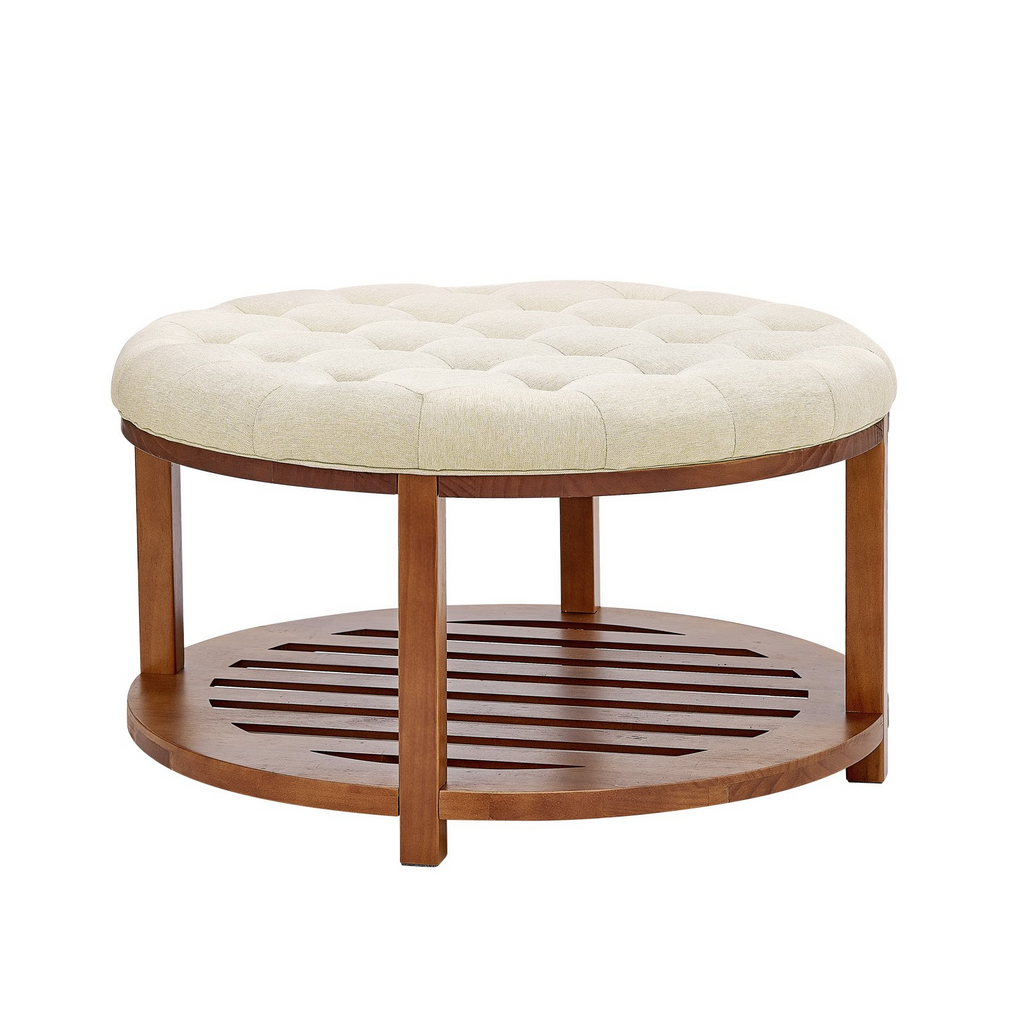 Mesa de centro otomana redonda grande | VEVOR