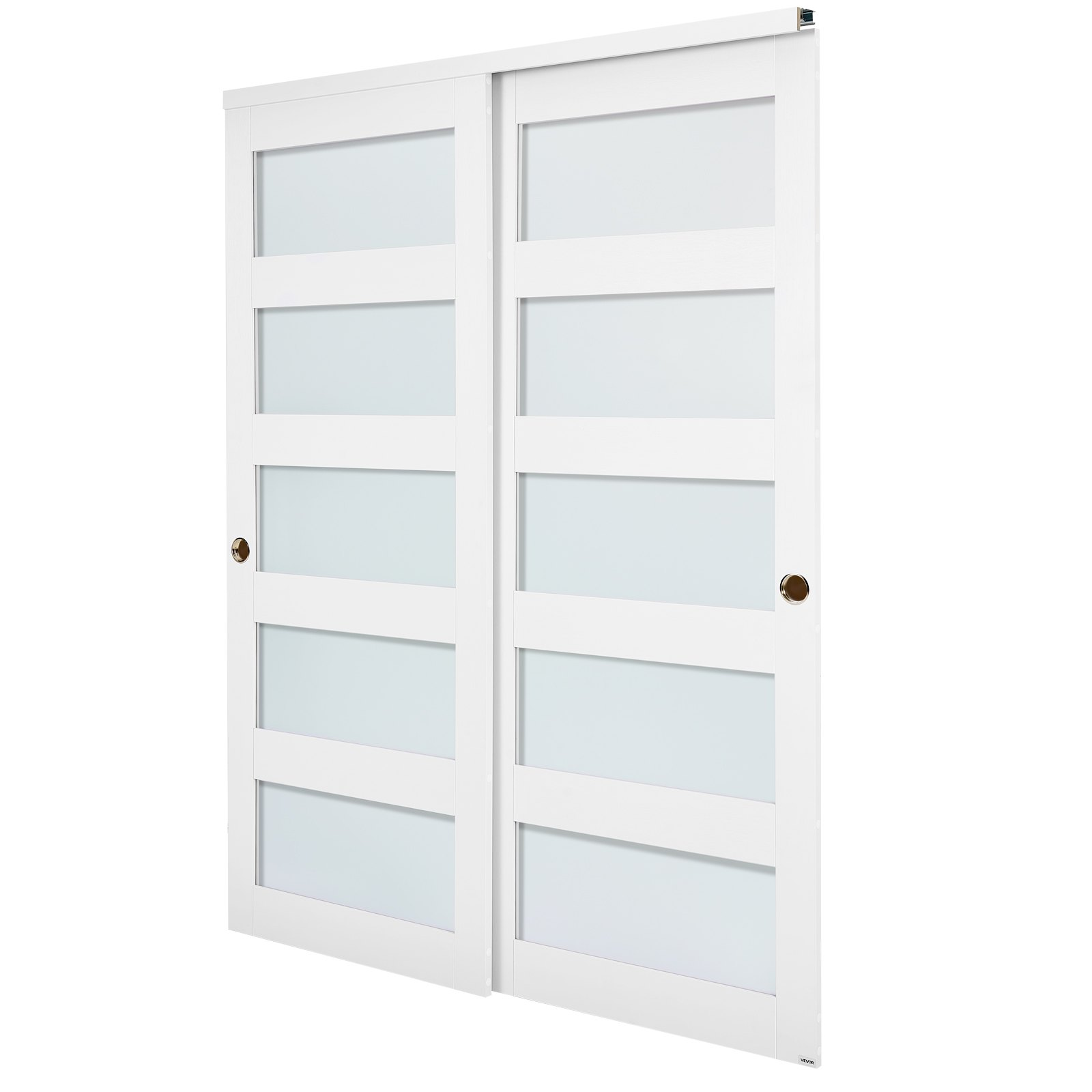 Puerta corrediza para armario, 60" (doble 31") x 80" | VEVOR