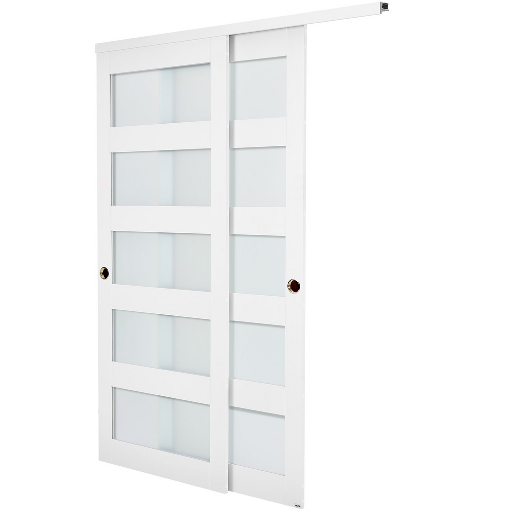 Puerta corrediza para armario, 60" (doble 31") x 80" | VEVOR