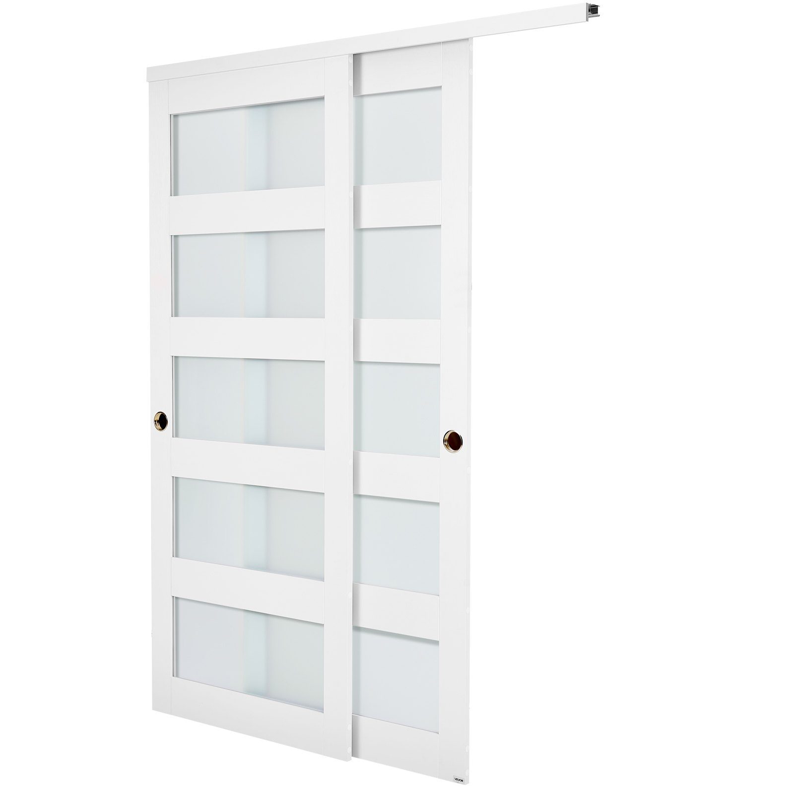 Puerta corrediza para armario, 60" (doble 31") x 80" | VEVOR