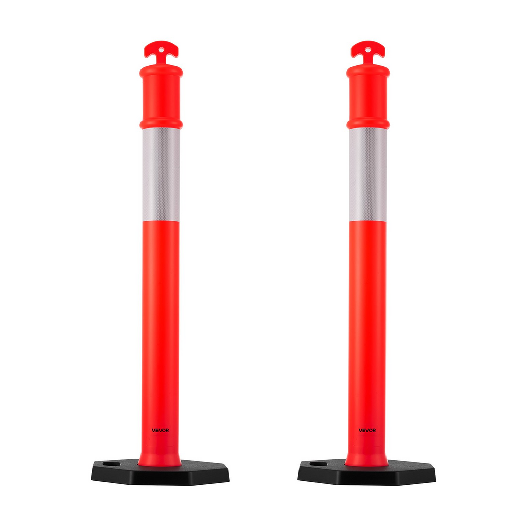 Pack de 2 postes de señalización vial | VEVOR