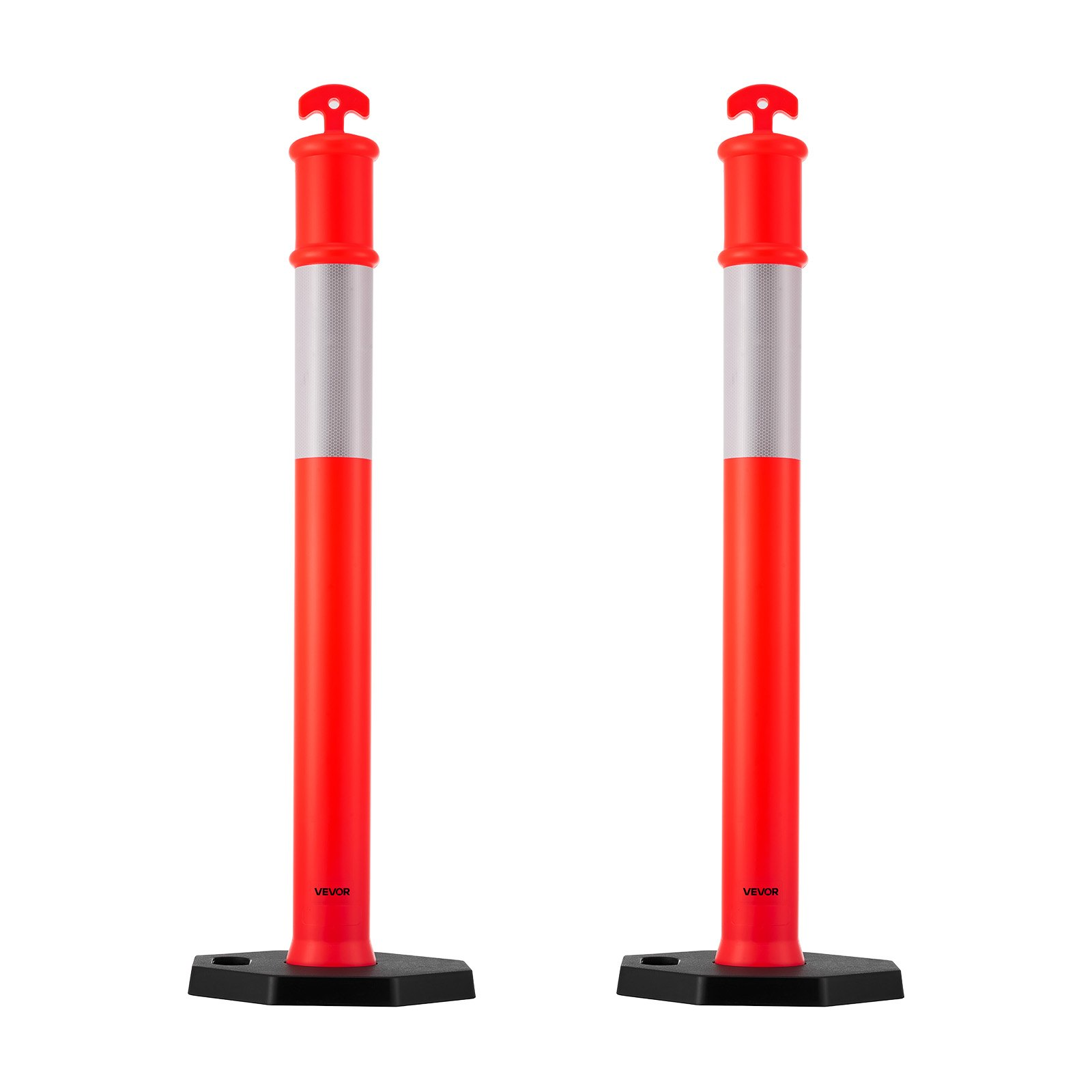 Pack de 2 postes de señalización vial | VEVOR