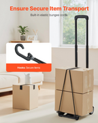 Carretilla plegable, capacidad de carga de 50 kg | VEVOR