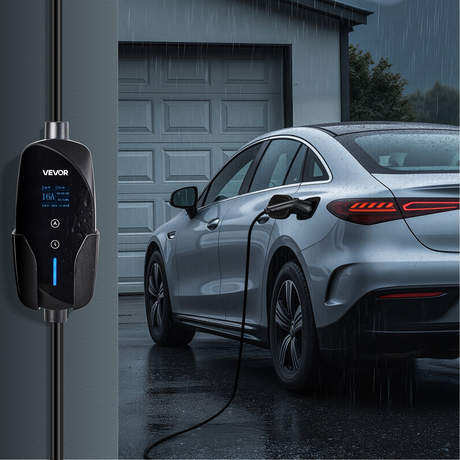 Cargador Nivel 1 y 2 para vehículos eléctricos, 120 V | VEVOR