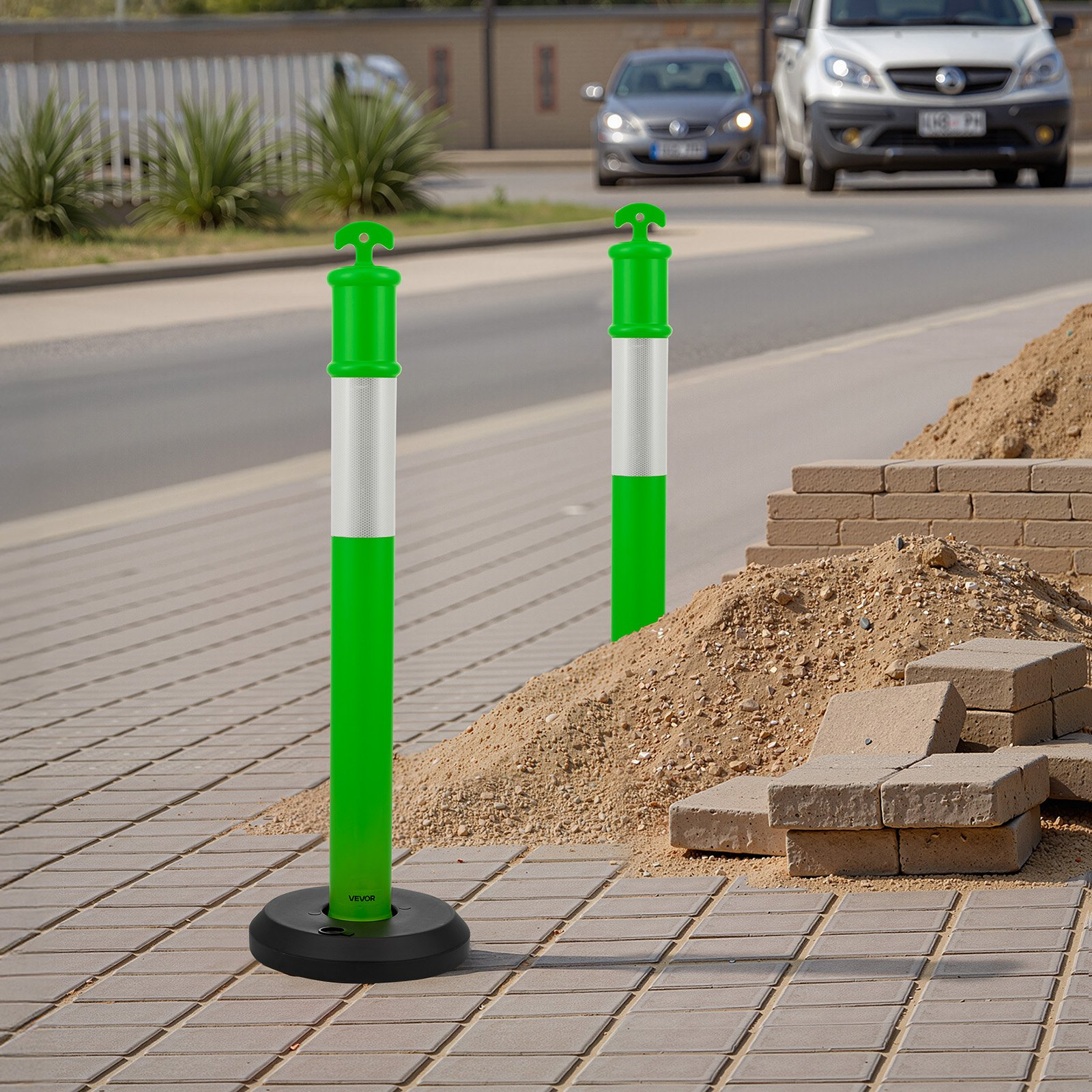 Paquete de 3 postes de señalización vial TCDZJTJSZL | VEVOR