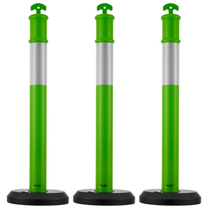 Paquete de 3 postes de señalización vial TCDZJTJSZL