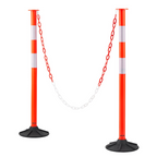 Pack de 2 postes de señalización vial, 86 cm | VEVOR