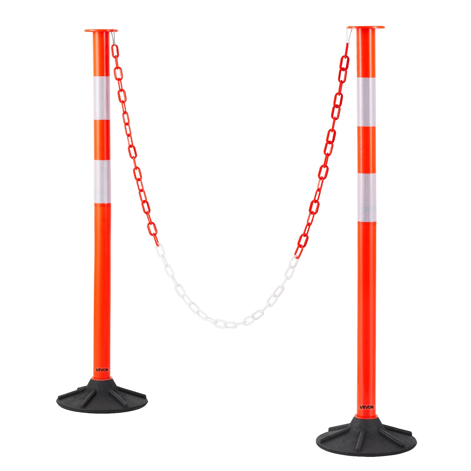 Pack de 2 postes de señalización vial, 86 cm | VEVOR