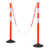 Pack de 2 postes de señalización vial, 86 cm