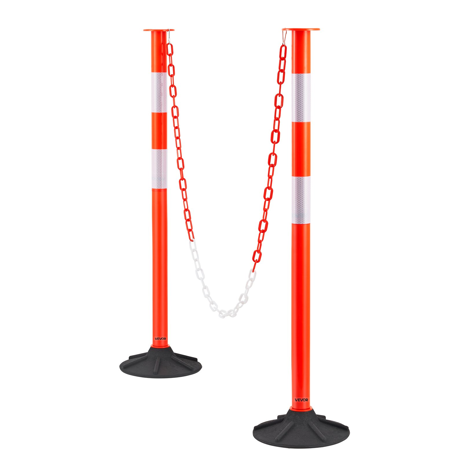 Pack de 2 postes de señalización vial, 86 cm | VEVOR