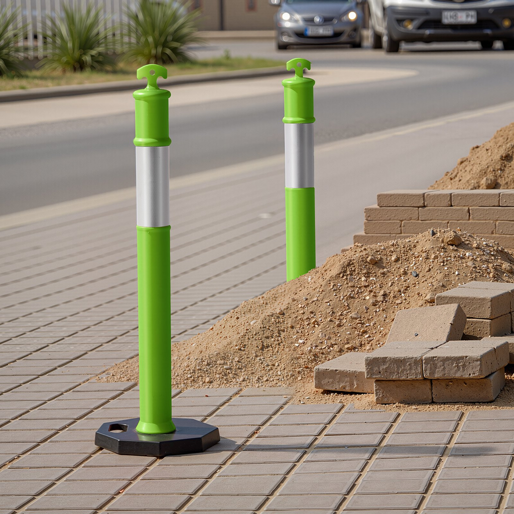Paquete de 3 postes de señalización vial | VEVOR