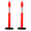 Pack de 2 postes de señalización vial, 122 cm