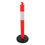 Pack de 2 postes de señalización vial, 122 cm | VEVOR