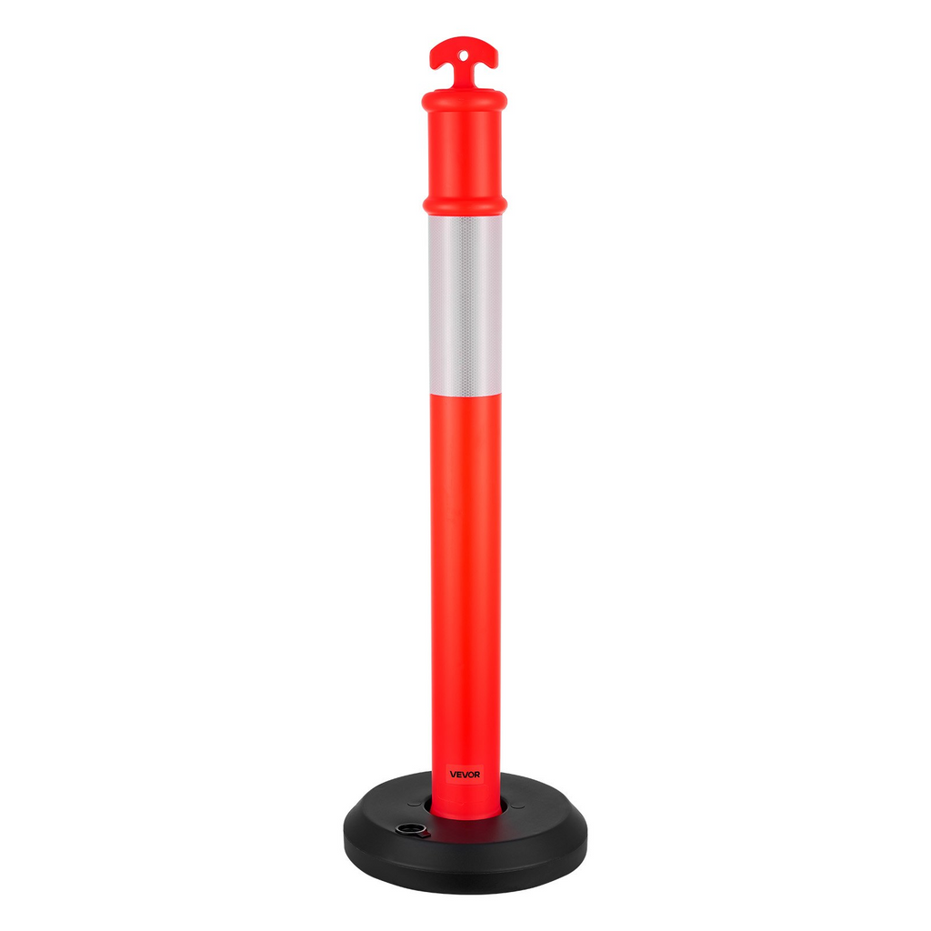 Pack de 2 postes de señalización vial, 122 cm | VEVOR