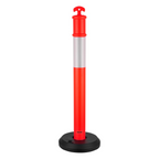 Pack de 2 postes de señalización vial, 122 cm | VEVOR