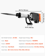 Martillo de demolición DX6542200W | VEVOR