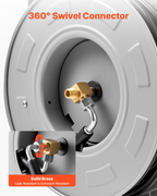 Carrete de manguera para hidrolavadora, de 19 m x 6 mm | VEVOR