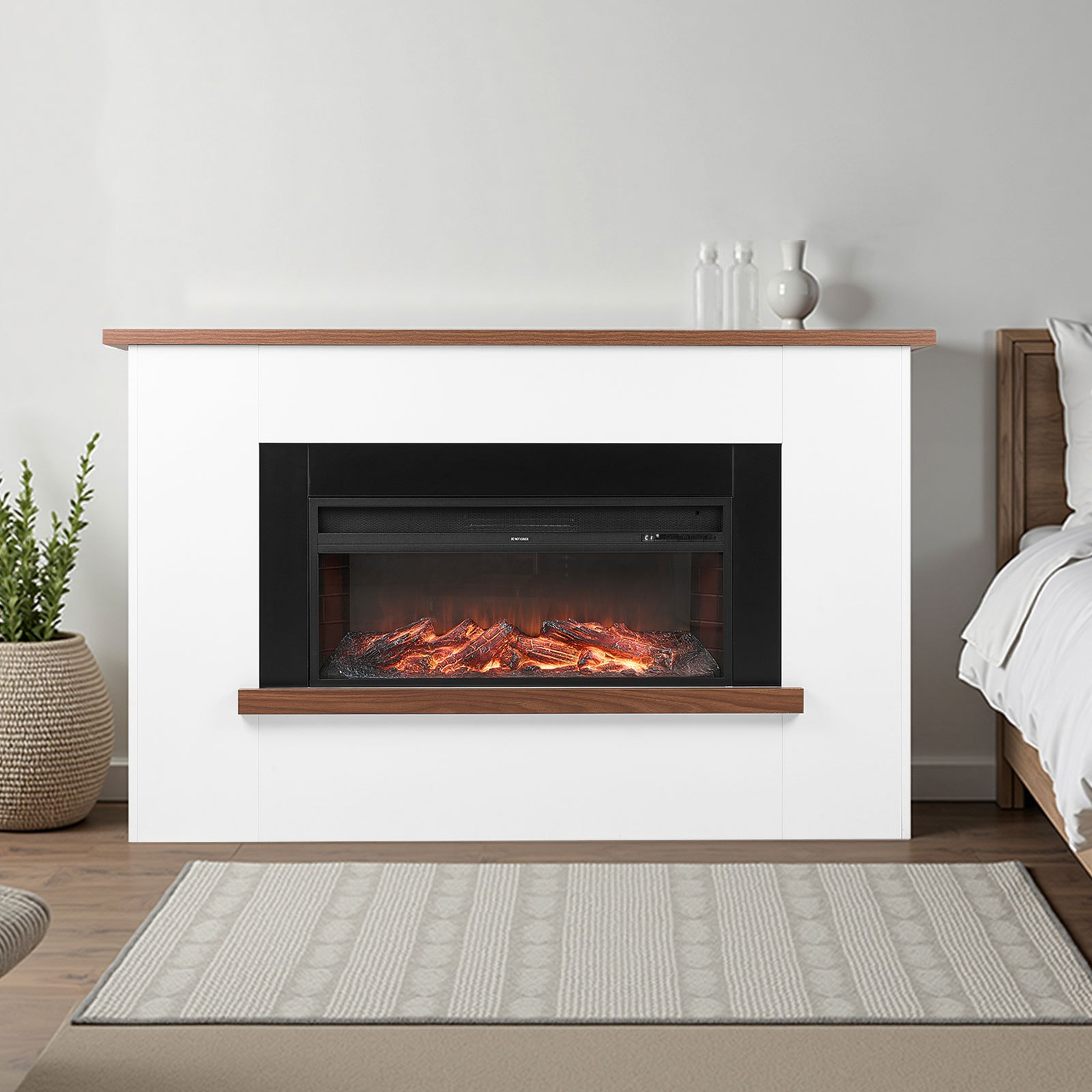Chimenea eléctrica independiente de 65, 5 pulgadas | VEVOR