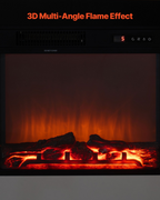 Chimenea eléctrica independiente de 84 cm (33 pulgadas) | VEVOR