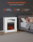 Chimenea eléctrica independiente de 84 cm (33 pulgadas) | VEVOR