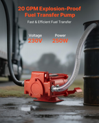 Bomba de transferencia de combustible de 110 V, 20 GPM | VEVOR