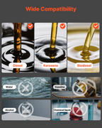 Bomba de transferencia de aceite 110V, 16 GPM 60 L/min | VEVOR