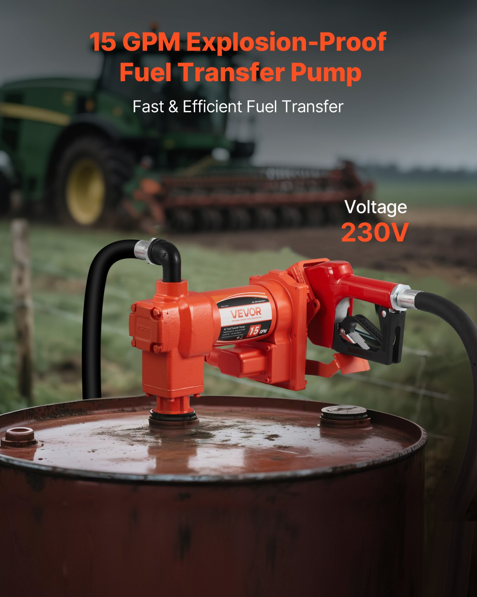 Bomba de transferencia de combustible 110V | VEVOR