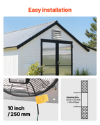 Ventilador extractor de 20 pulgadas con persiana | VEVOR