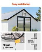 Ventilador extractor de persiana de 45 cm | VEVOR