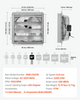 Ventilador extractor de persiana de 45 cm